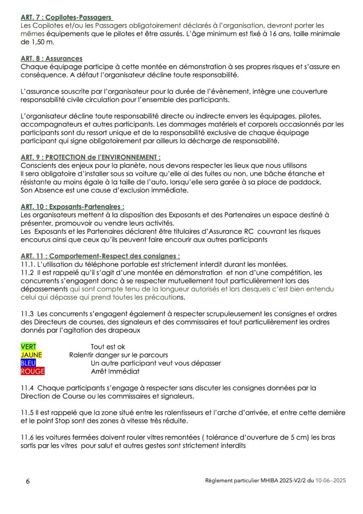 mhiba reglement 2025 V22 6