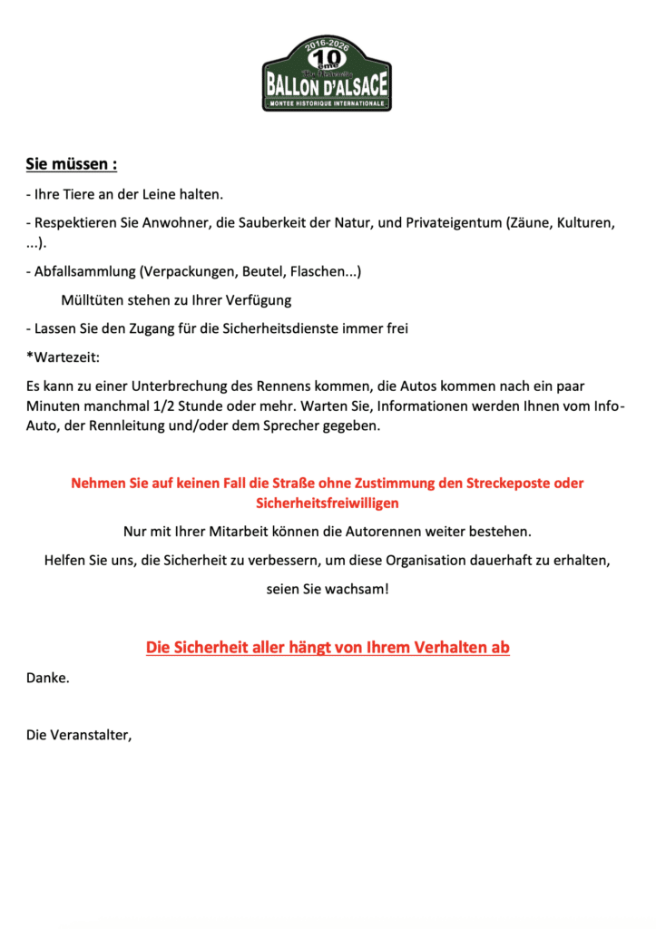 SICHERHEITSVORSCHRIFTEN 2026 2