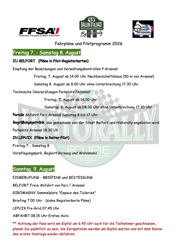 Fahrplane und Pilotprogramm 2026.2